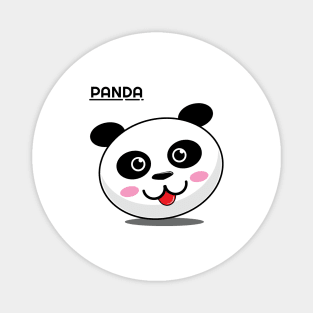 Minimalist cute panda design Magnet